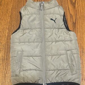 Puma Kids' Khaki Puffer Vest